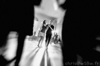 Couple de danseur sur une piste de danse