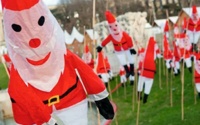 2013 – Pères noël sur la pelouse du Trocadéro