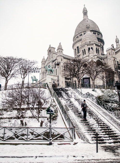 Montmartre sous la neige en 2013
