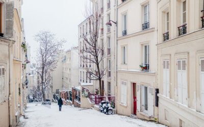 Ruelle de Montmartre sous la neige – 2013